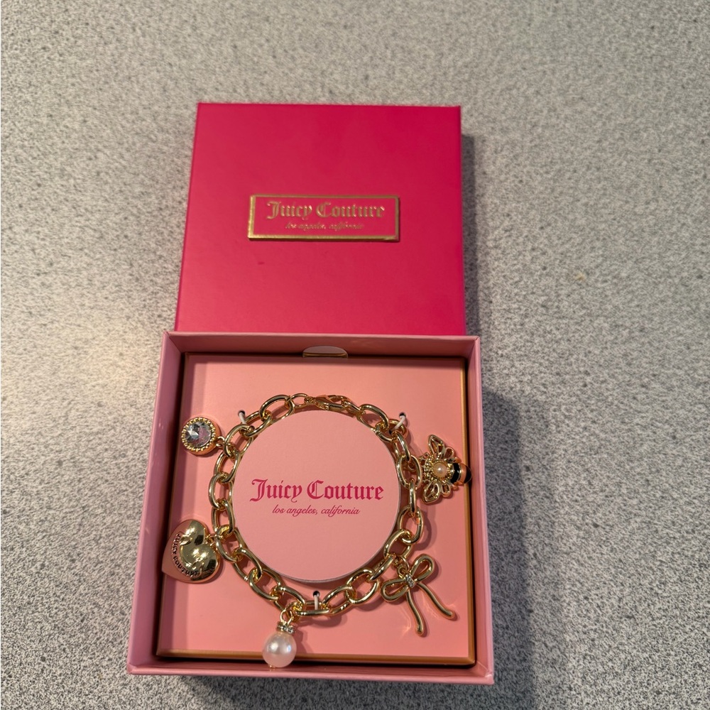 Juicy Couture Gold Bracelet with Charms